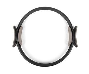 Phoenix Fitness Pilates Ring - Double Handle Exercise Circle Fitness Magic Circle Resistance Ring Dual Grip for Yoga Core Training - 15 Inch, Black