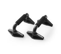 Phoenix Fitness Push Up Bars - Pair of Pushup Stands with Non-Slip Foam Handles for Chest, Shoulders, Arm, Core & Upper Body Strength Training for Men and Women at Home & Gym - Black