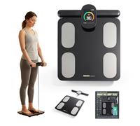 Phoenix Fitness Smart Body Composition Scale - Bluetooth Digital BMI & Body Fat Analyzer with 29 Metrics, Fitdays+ App Sync, USB-C Rechargeable Battery, 3.5-Inch TFT Display | 180kg (28 Stone)