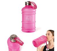 Phoenix Fitness Water Bottle - 1L Drinks Bottle with Leakproof Cap and Carry Strap - Lightweight Bottle for Sports, Gym & Travel - BPA Free & Non Toxic - Pink