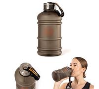 Phoenix Fitness Water Bottle - 1L Drinks Bottle with Leakproof Cap and Carry Strap - Lightweight Bottle for Sports, Gym & Travel - BPA Free & Non Toxic - Black