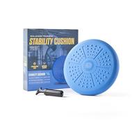 Phoenix Fitness Wobble Cushion - Balance Disc Stability Cushion with Hand Pump - Non-Slip Core Strength Trainer for Balance, Physio, & Posture - Sensory Wiggle Seat for Kids & Adults | Blue