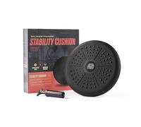 Phoenix Fitness Wobble Cushion - Balance Disc Stability Cushion with Hand Pump - Non-Slip Core Strength Trainer for Balance, Physio, & Posture - Sensory Wiggle Seat for Kids & Adults | Black