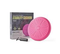 Phoenix Fitness Wobble Cushion - Balance Disc Stability Cushion with Hand Pump - Non-Slip Core Strength Trainer for Balance, Physio, & Posture - Sensory Wiggle Seat for Kids & Adults | Pink