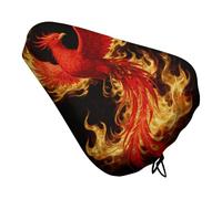 Phoenix Flame Bike Seat Cushion Waterproof Bicycle Seat Cover with Drawstring Comfort Dustproof Rain Proof Protection Bike Seat for Outdoor Most Bicycles Mountain Road Bikes