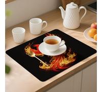 Phoenix Flame Desk Mat Washable Table Protector Waterproof Table Cover Protector Desk Placemats Heat Resistant Non-Slip Desks Cover for Desktop, Coffee Dining Tables 50x40cm