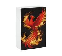 Phoenix FlameCigarette Case for 20 King Size Cigarettes Crush Proof & Waterproof Hard Plastic Cigarettes Box Stylish Portable Cigarette Holder Case with One-Click Snap Opening