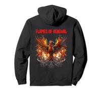 Phoenix Flames of Renewal DESIGN ON THE BACK New Beginning Pullover Hoodie