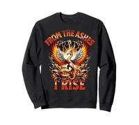 Phoenix Flames Rising From The Ashes I Rise Rebirth Sweatshirt
