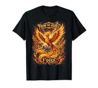 Phoenix Flames Rising from The Ashes I Rise Rebirth T-Shirt