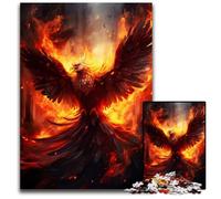 Phoenix Flying Fire 1000 Pieces Puzzle Gifts Puzzles for Adults for Teenager Families Perfect DIY Decor BrainTeasing Challenge 1000 PCS(38x26cm)