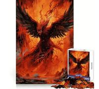 Phoenix Flying Out of Fire 1000 Piece Jigsaw Puzzles for Teenagers Jigsaw Logic Train Toy Stress Relief Smooth Cut Memorable Gift (38x52cm)