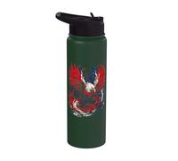 Phoenix from the Ashes Mystical Bird Vintage Stainless Steel Insulated Water Bottle