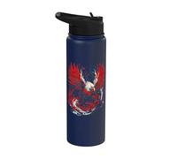 Phoenix from the Ashes Mystical Bird Vintage Stainless Steel Insulated Water Bottle