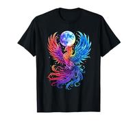 Phoenix Full Moon Rising Mythical Bird Fantasy Bird T-Shirt