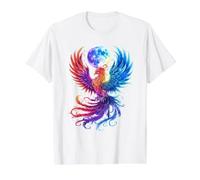 Phoenix Full Moon Rising Mythical Bird Fantasy Bird Value Graphic T-Shirt