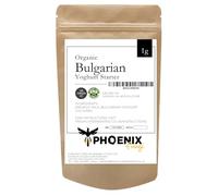 Phoenix Fungi Bulgarian Yogurt Starter Culture - Live Beneficial Bacteria Fermentation - Traditional Mild & Tangy Flavour - Easy to Use - Reusable & Long-Lasting