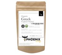 Phoenix Fungi Greek Yogurt Starter Culture - Live Beneficial Bacteria Fermentation - Thick & Creamy Texture - Easy to Use - Reusable & Long-Lasting