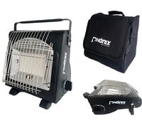Phönix Gas Ceramic Heater 1.7KW Outdoor Camping Heater + Bag PH-100
