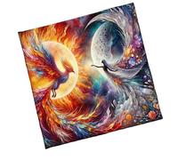 Phoenix Goddess Tarot Tablecloth Divination Card Table Cloth Tapestry Astrology Wicca Deck Cloth Decorative Phoenix Pattern Tarot Card Tablecloth Spiritual Deck Cloth