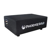PHOENIX GOLD ZX18PDF 8" Sealed Subwoofer Enclosure 250W RMS 500W Max 2Ω with Grille Car Audio VWT6/T5 Ford Transit Custom Fiat Ducato Underseat fitment