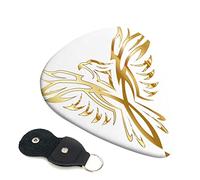 Phoenix Guitar Plectrum 6-Piece Set For Acoustic Guitar, Electric Guitar, Bass, Ukulele - Thin, Medium And Thick