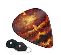Phoenix Guitar Plectrum 6-Piece Set For Acoustic Guitar, Electric Guitar, Bass, Ukulele - Thin, Medium And Thick