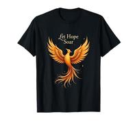 Phoenix Hope Let Hope Soar Childhood Cancer Awareness Design T-Shirt