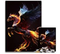 Phoenix Horse Mythology Puzzles 1000Pieces for Adults Jigsaw Puzzles Perfect for Family Gatherings Birthdays Holidays 1000 PCS(75x50cm)