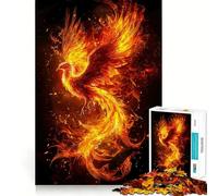 Phoenix in Flames 1000 Piece Jigsaw Puzzles for Adults Jigsaw Memory Gain Stress Release Design Assembly Xmas Gift (50x75cm)