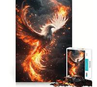 Phoenix in Flames 1000 Pieces Jigsaw Puzzles for Teenagers Logic Sense Toy Simple Fun Smooth Edge Stylish Gift (38x52cm)