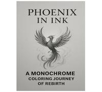 Phoenix in Ink: A Monochrome Coloring Journey of Rebirth: A relaxing Monochrome coloring experience celebrating the rebirth and beauty of the Phoenix. (Legends in Ink: A Monochrome Coloring Series)