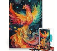 Phoenix in Space 1000 Pieces Jigsaw Puzzles for Teenagers Improve Memory Mental Relax Sharp Edge Creative Gift (38x26cm)
