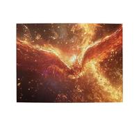 Phoenix In The Flame Wooden Puzzle 500 Piece Jigsaw Puzzle for Adults Challenging Puzzle for Game Size 15"x20.4"