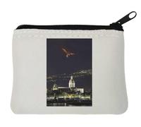 Phoenix in The Night Sky That is Actually an erupting Lava Flow Photo Art Neoprene Coin Purse Pouch 10x11cm White