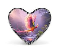 Phoenix Is Flying Heart Pin, 1 Inch Metal Love Lapel Pins - Lightweight, Smooth Edges, Versatile Badge Brooch for Jackets, Shirts, Bags, Gifts for Friends, Family