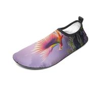 Phoenix is Flying Water Shoes for Men Women, Lightweight Stretch Swim Shoes with Anti-Slip Rubber Sole, Quick-Dry Aqua Socks for Pool, Beach, Surfing, Style, 4 Women/4 Men
