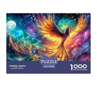 Phoenix Jigsaw Puzzles for Adult Challenging Puzzle Games The Impossible Challenge 1000 Piece Difficult Hard Jigsaw Puzzles for Man And Woman with Letters on Back 52x38cm/1000pcs