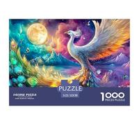 Phoenix Jigsaw Puzzles for Adult Challenging Puzzles Difficult Challenges 1000 Piece Difficult Hard Jigsaw Puzzles for Man And Woman with Letters on Back 52x38cm/1000pcs