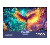 Phoenix Jigsaw Puzzles for Adult Challenging Puzzles Difficult Challenges 1000 Pieces Difficult Hard Jigsaw Puzzles for Man And Woman with Letters on Back 70x50cm/1000pcs