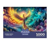 Phoenix Jigsaw Puzzles for Adult Difficult Challenges 1000 Pieces Difficult Hard Jigsaw Puzzles for Man And Woman with Letters on Back 52x38cm/1000pcs