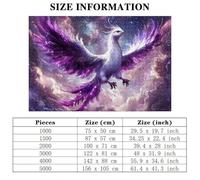 Phoenix Jigsaw Puzzles for Adults 1500, 1500 piece Jigsaw Puzzles for Adults, Challenging Wooden Jigsaws Puzzle for The Whole for Women, Puzzle for Home Decor, Gifts for Men, Theme: Starry Night H-26
