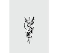 Phoenix Juice Plant Ink Waterproof Semi-Permanent And Long-Lasting 2 Weeks Temporary Tattoo Stickers For Men And Women Finger Back Arm