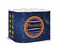 Phoenix Kitchen Towel Rolls 2 Ply - 24 Pack | Super Absorbent, Strong, Multipurpose Paper Towels for Cleaning, Spills & Wiping | Embossed, Family & Commercial Use