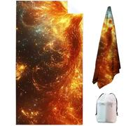 Phoenix Large Beach Towels for Adults 72 x 36 in, Yellow Microfibre Beach Towel, Swimming Towels for Adults Quick Dry Sand Free Lightweight Sweat for Travel, Pool, Holiday, Camping, Gym Sports ZV-6