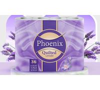 Phoenix Lavender Three-Ply Toilet Paper: 36 Rolls