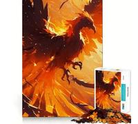 Phoenix Legendary Creature 1000 Piece Jigsaw Puzzles for Adults Teenagers Wise Think Toy Stress Relief Clear Cut (38x52cm)