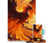 Phoenix Legendary Creature 1000 Piece Jigsaw Puzzles for Teenagers Mind Challenge Toy Quiet Hobby Precise Cut Seasonal Gift (50x75cm)