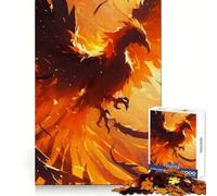 Phoenix Legendary Creature 1000 Piece Jigsaw Puzzles for Teenagers Mind Challenge Toy Quiet Hobby Precise Cut Seasonal Gift (50x75cm)