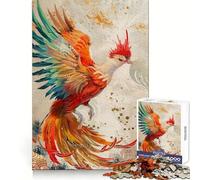 Phoenix Legendary Creature 1000 Pieces Jigsaws Adults Puzzles Gifts Strong Logic Toy Soothing Play Clear Edge Heartfelt Gift (50x75cm)